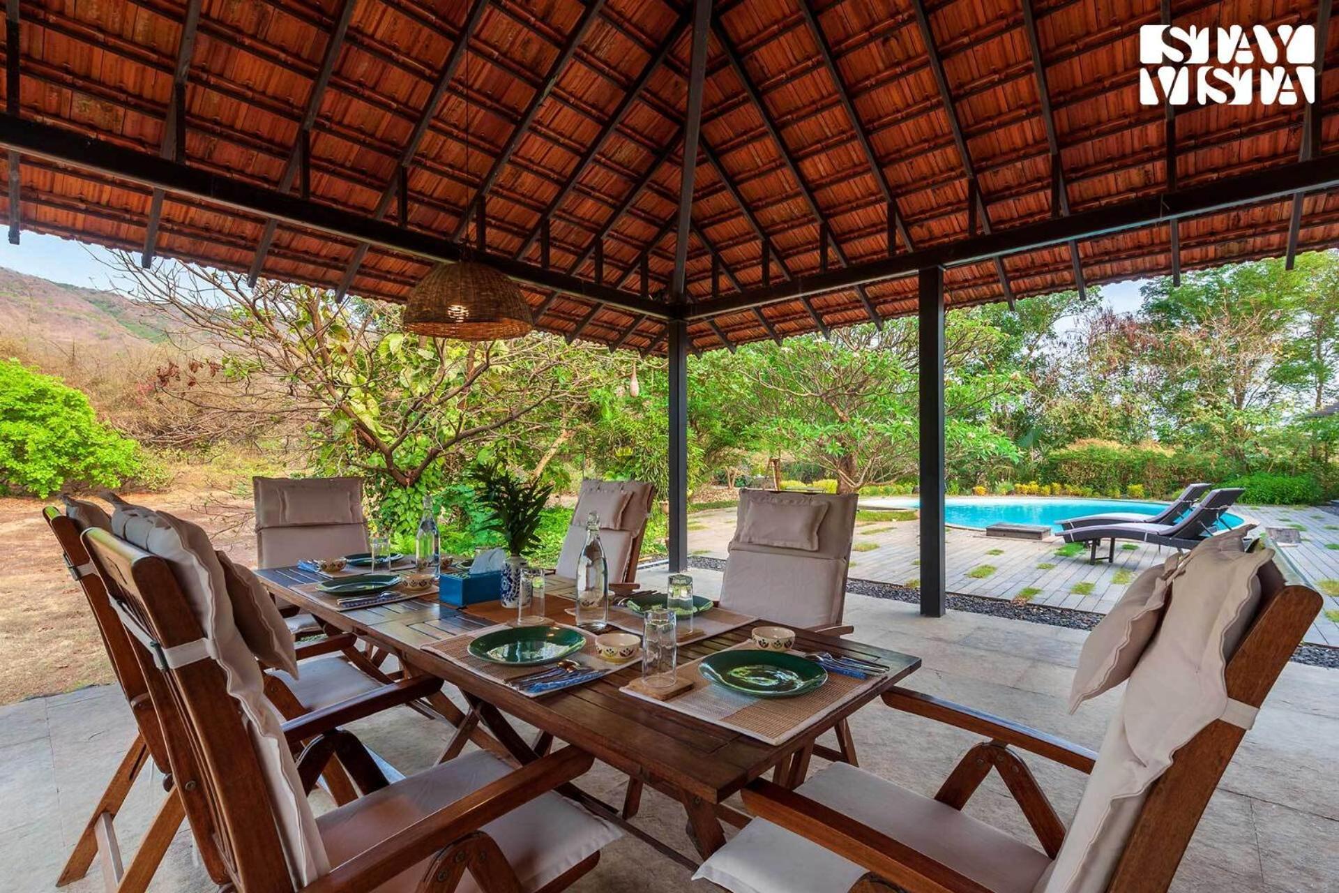 Wander Beyond By Stayvista - Featuring A Bali-Themed Abode And A Refreshing Swimming Pool Алібаґ Екстер'єр фото